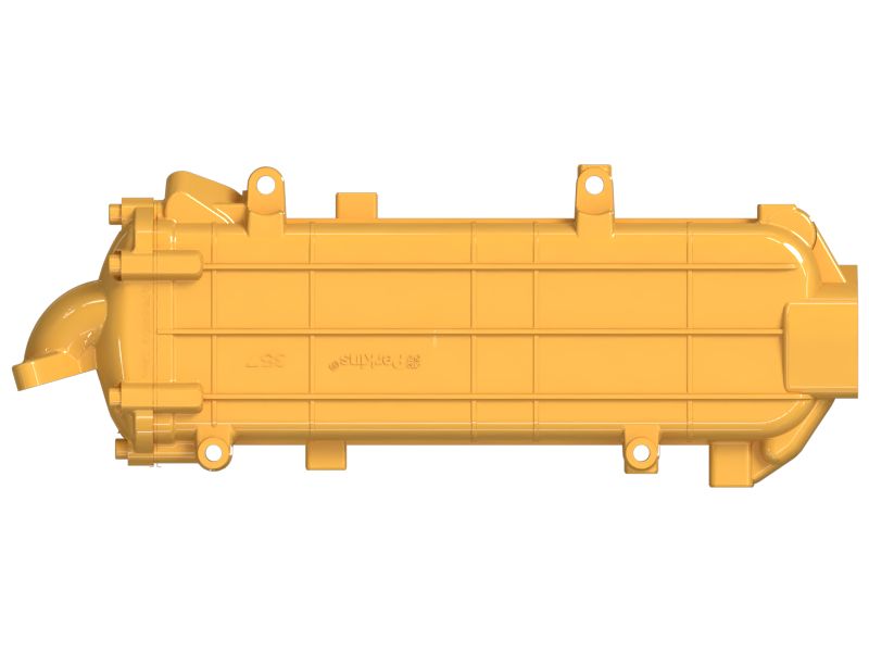 Охладитель для монтажа выхлопных газов