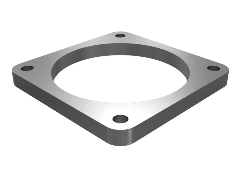 4N-9720: 12.7mm Thick Square Flange 4N9720 купить