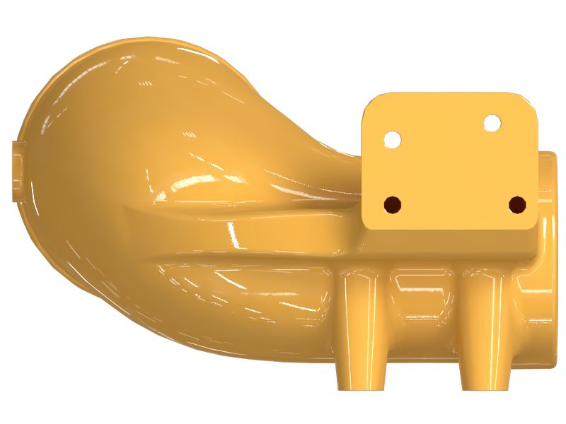 КОЛЕНЧАТЫЙ ПАТРУБОК ВЫПУСКНОЙ