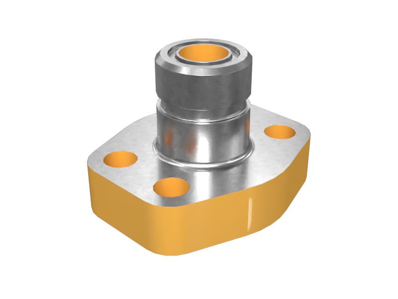 554-2322: 1-3/16" O-Ring Face Seal Flange Straight Adapter