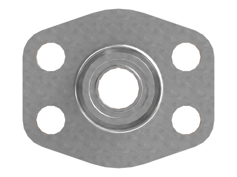 1-3/16" O-Ring Face Seal Flange Straight Adapter
