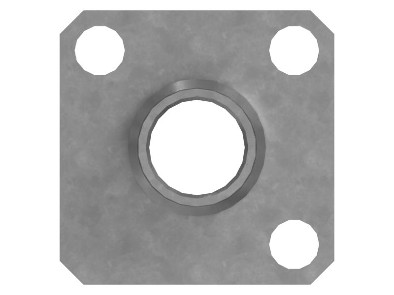 M12x1 Flange Receptacle