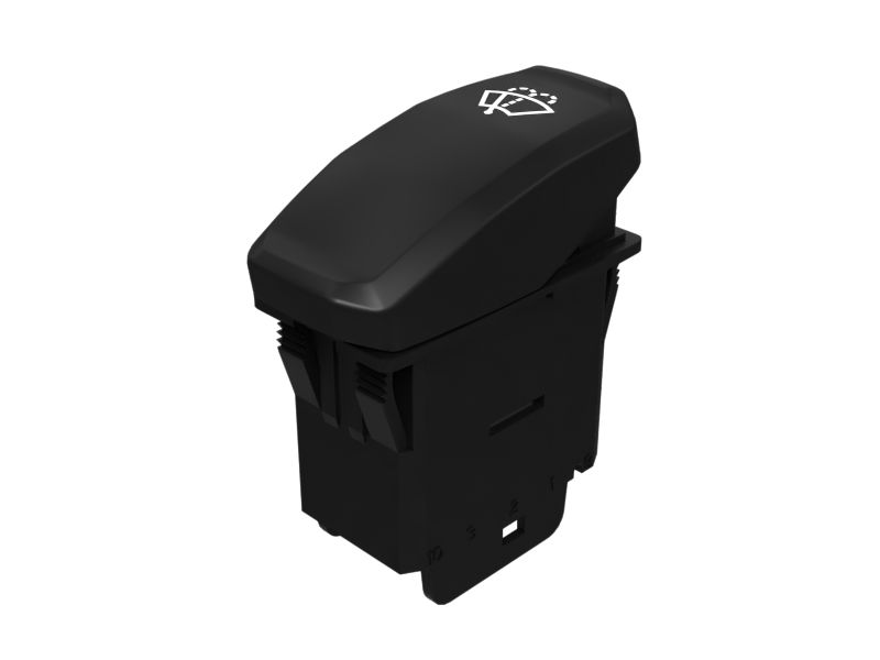 12 Volts Illuminated Front Wipe Rocker Switch