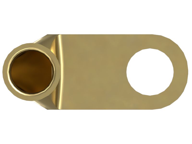 Кольцевой зажим, 00 AWG, 90 градусов