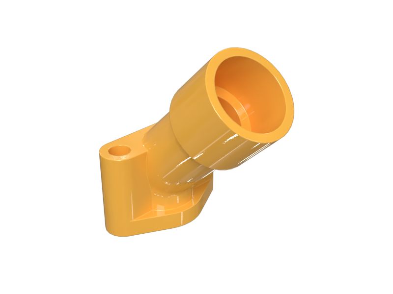 125-2784: ท่อเลี้ยวการระบายน้ำมันเทอร์โบชาร์จเจอร์ด้านล่าง