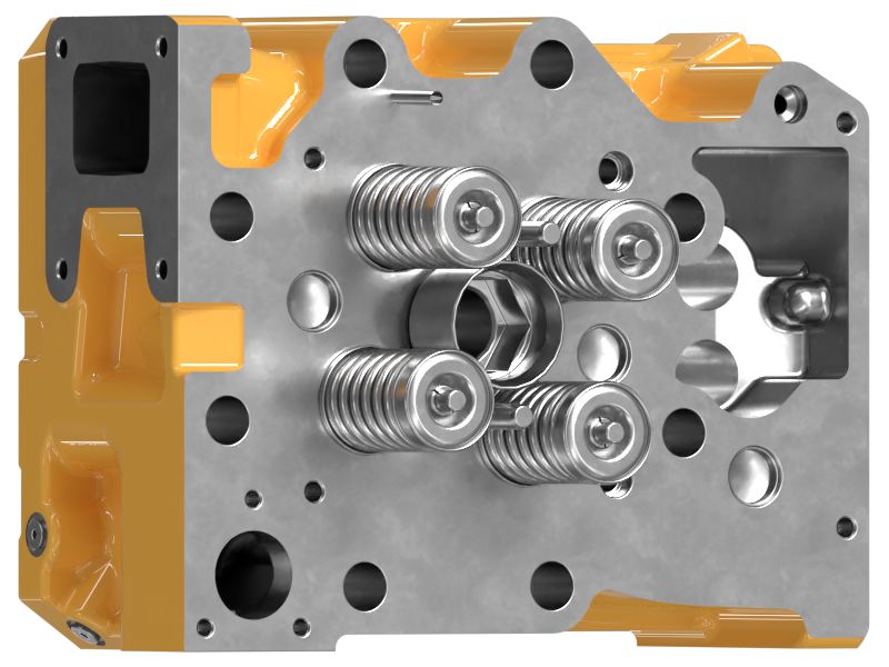 Головка блока цилиндров двигателя