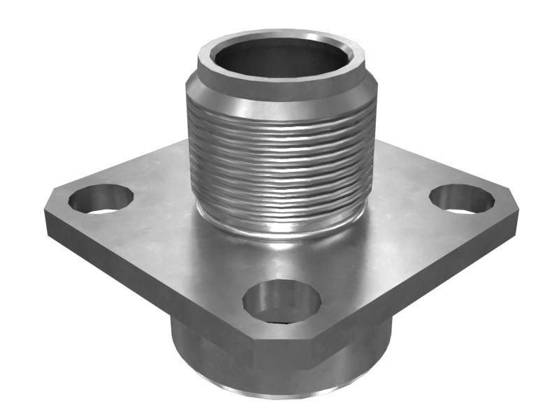 M12x1 Flange Receptacle