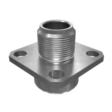 593-6443: M12x1 Flange Receptacle
