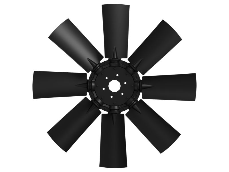 8 Blade Radiator Blower Fan