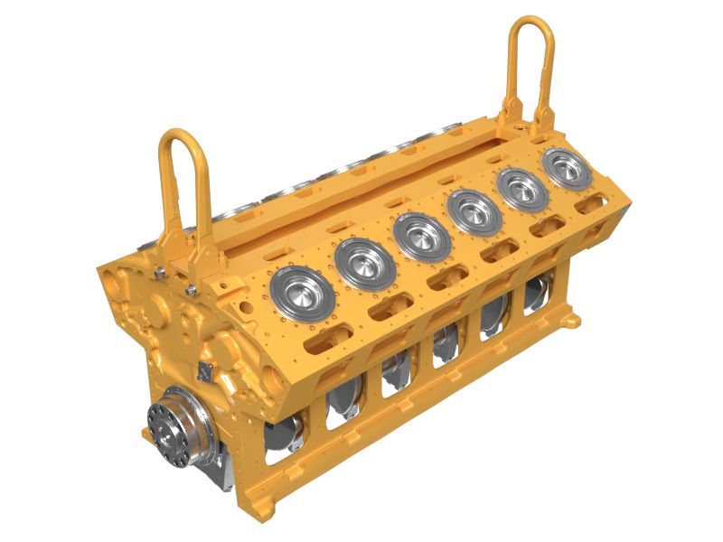 Cat® 3512 Reman New with Core (NWC) Short Block