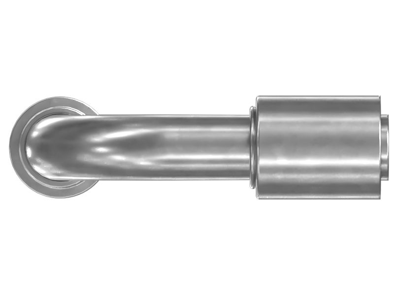 Угловая соединительная муфта гибридного шланга