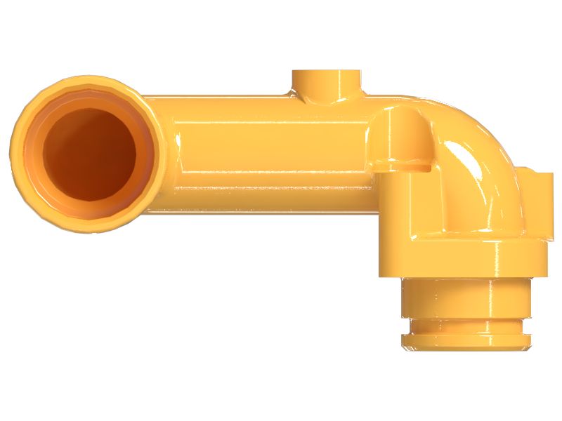 КОЛЕНЧАТЫЙ ПАТРУБОК ОХЛАДИТЕЛЯ