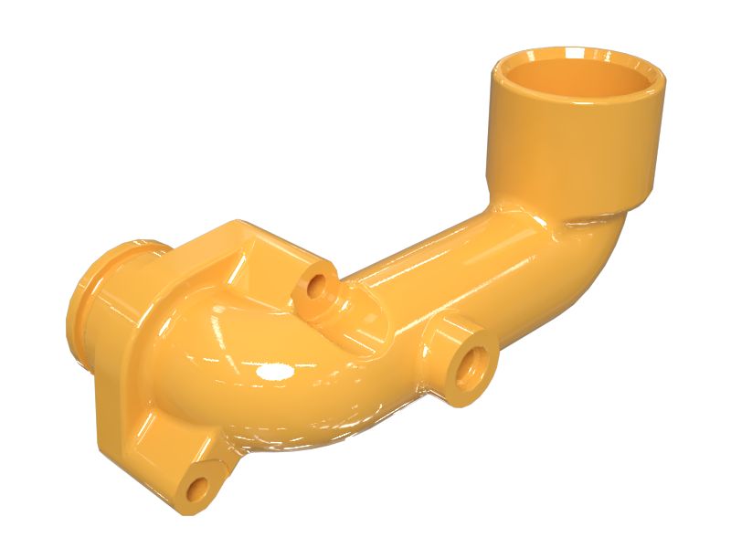 КОЛЕНЧАТЫЙ ПАТРУБОК ОХЛАДИТЕЛЯ