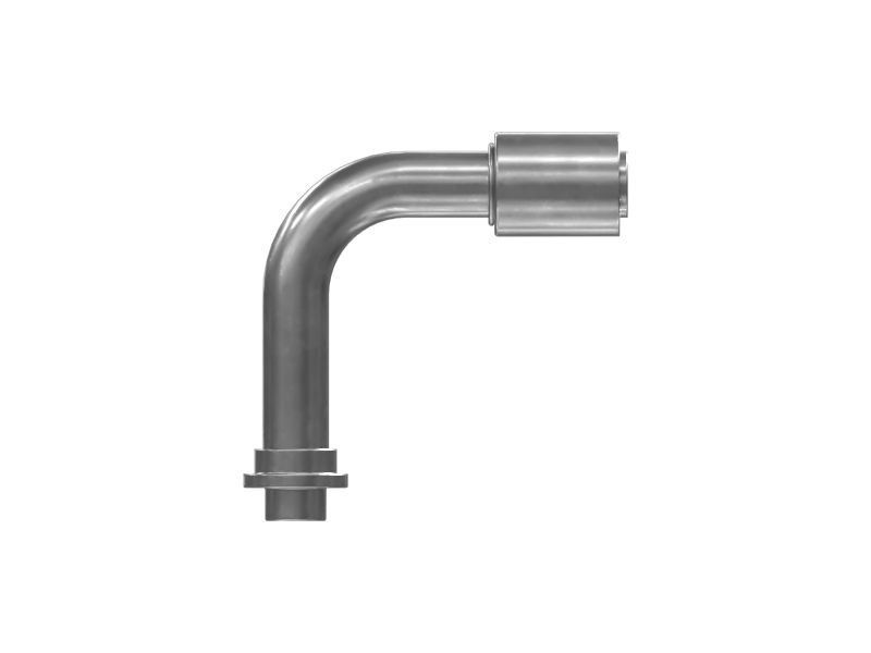 Угловая соединительная муфта гибридного шланга