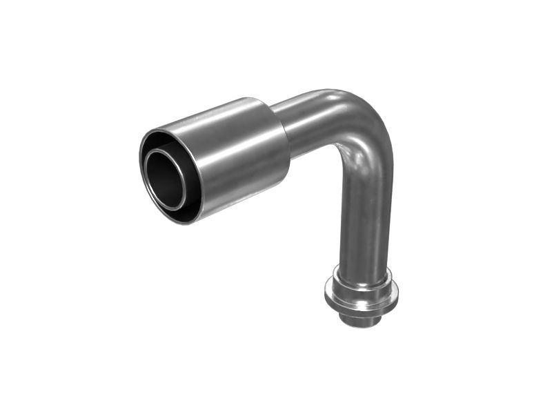 Угловая соединительная муфта гибридного шланга