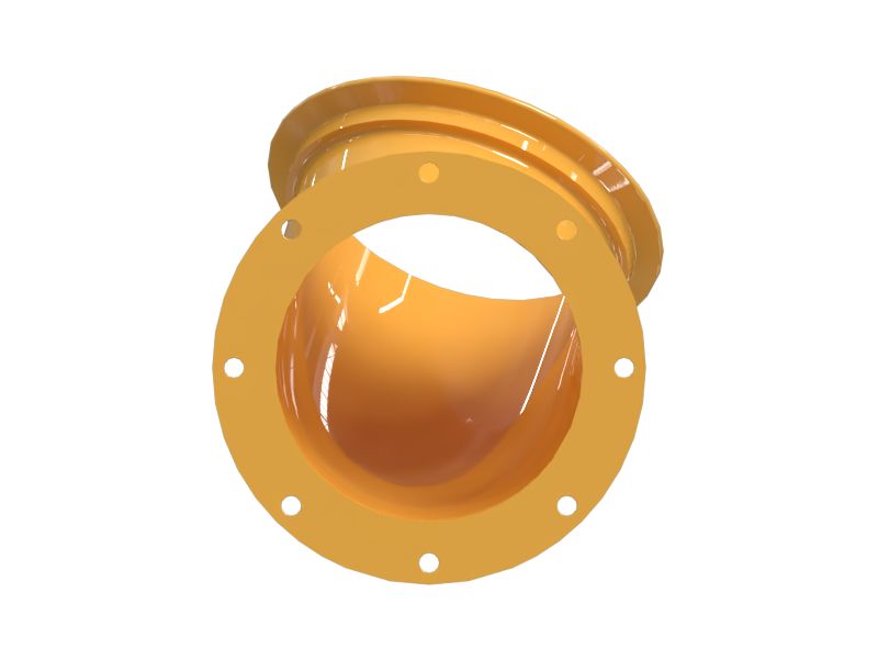 354-8266: 212.8mm Inner Diameter Exhaust Flanged Elbow 3548266 купить