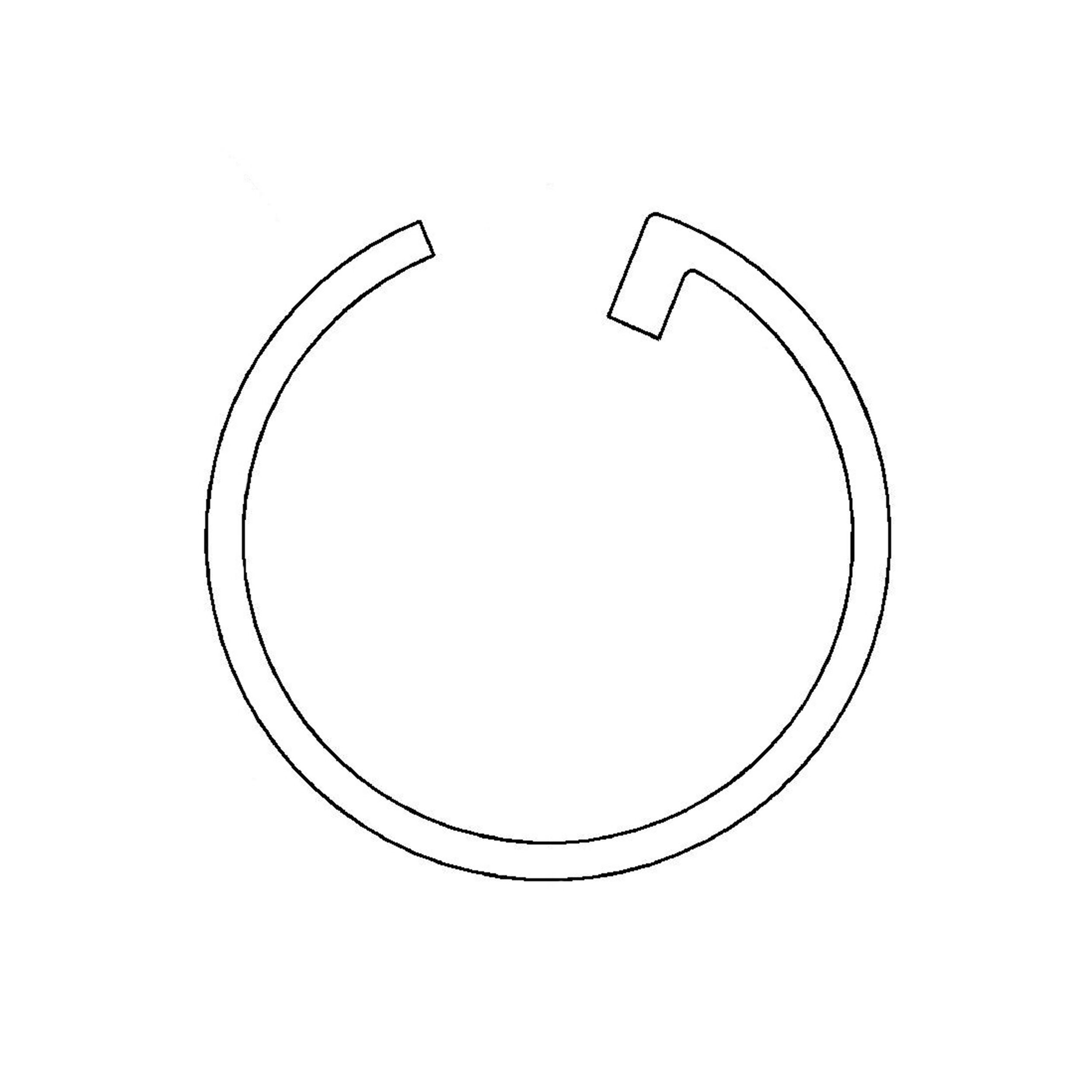 Стопорное кольцо цилиндра стрелы и рукояти