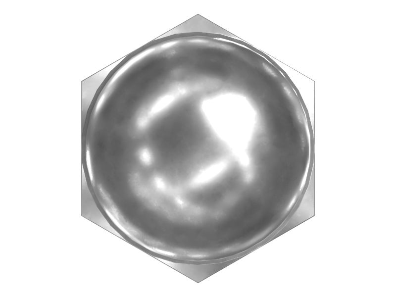 M8 x 1.25mm Hex Acorn Nut