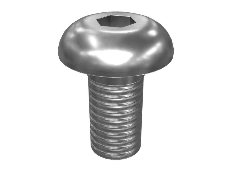 5P-6933: . 8 (.164)"-32 X 5/16" Rounded Pan Head Internal Hex Screw 5P6933 купить
