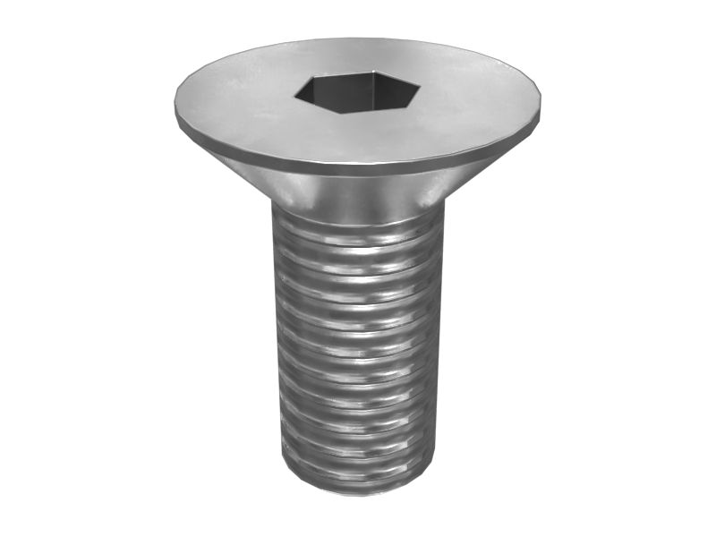 612-0667: M4-0.8 x 10mm Hex Socket Head Bolt