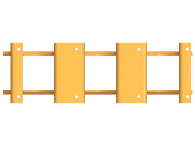 ОГРАЖДЕНИЕ ГУСЕНИЧНОЙ ЛЕНТЫ В СБОРЕ