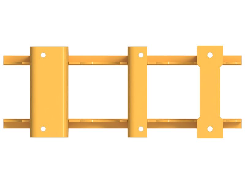 ОГРАЖДЕНИЕ ГУСЕНИЧНОЙ ЛЕНТЫ В СБОРЕ