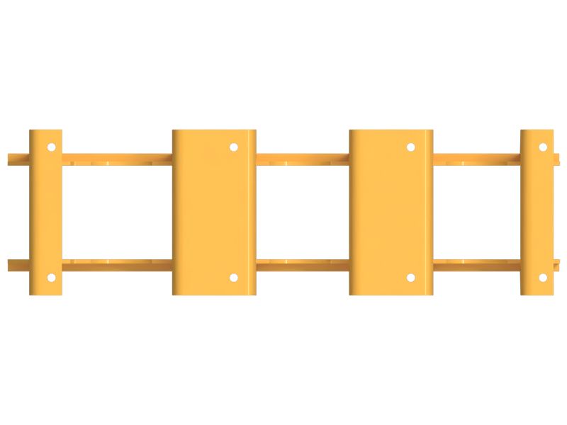 ОГРАЖДЕНИЕ ГУСЕНИЧНОЙ ЛЕНТЫ В СБОРЕ