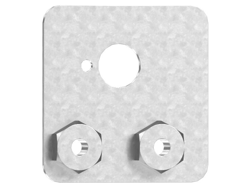 Shutdown Switch Guard Mounting Plate
