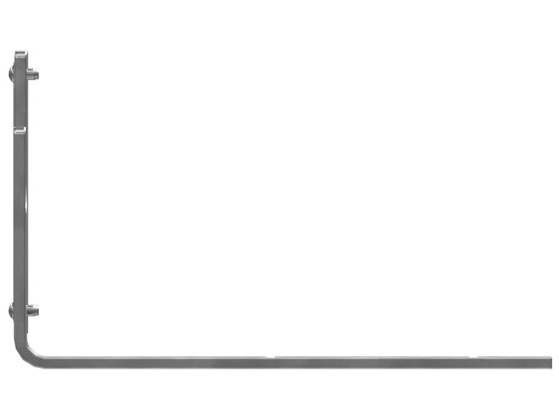 Левая табличка натяжителя гусениц и возвратного механизма