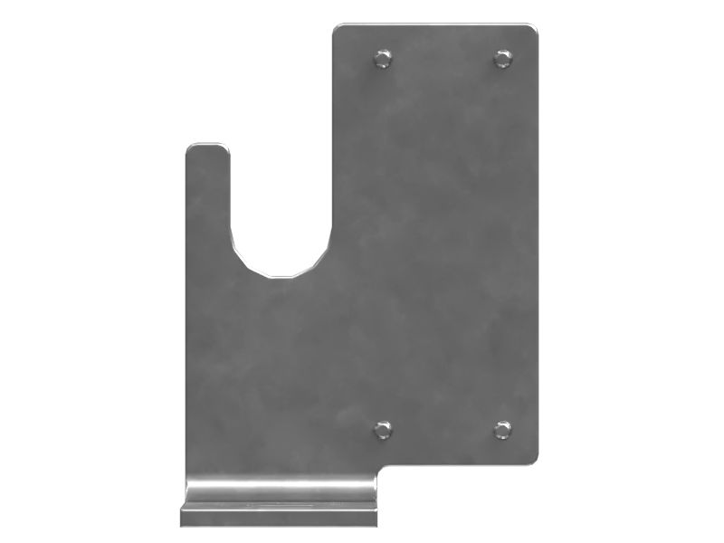 Левая табличка натяжителя гусениц и возвратного механизма