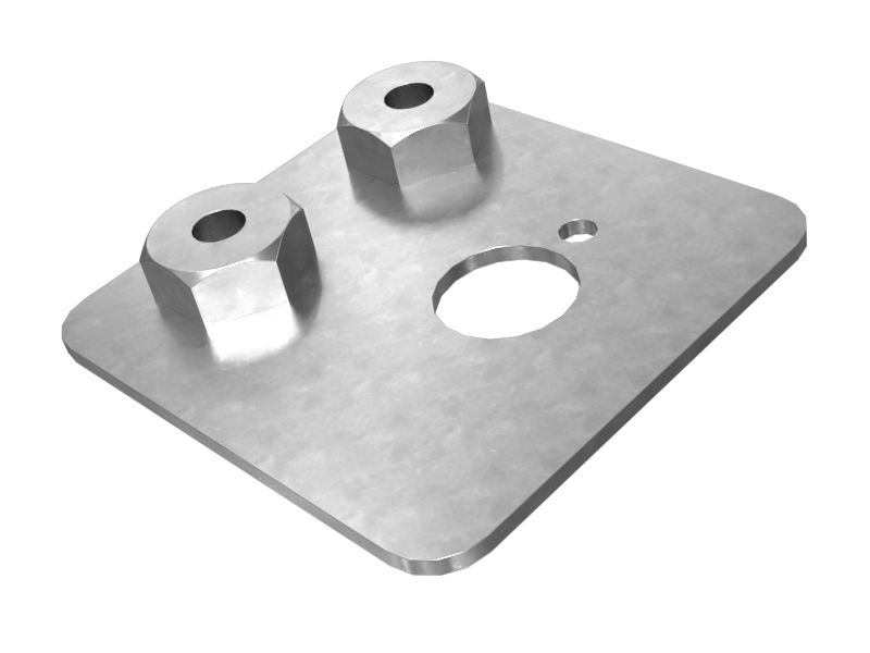 Shutdown Switch Guard Mounting Plate