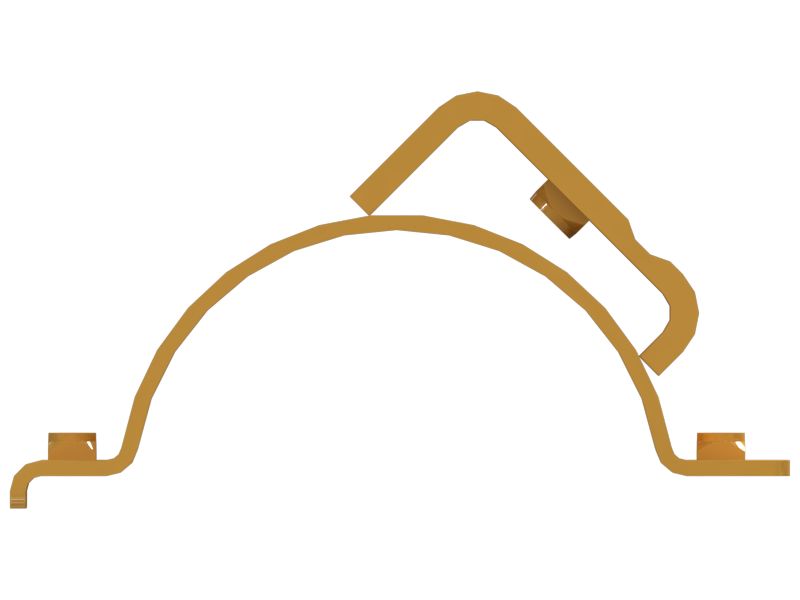 Bucket Cylinder Piping Support Clamp