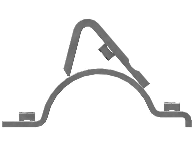 Bucket Cylinder Piping Support