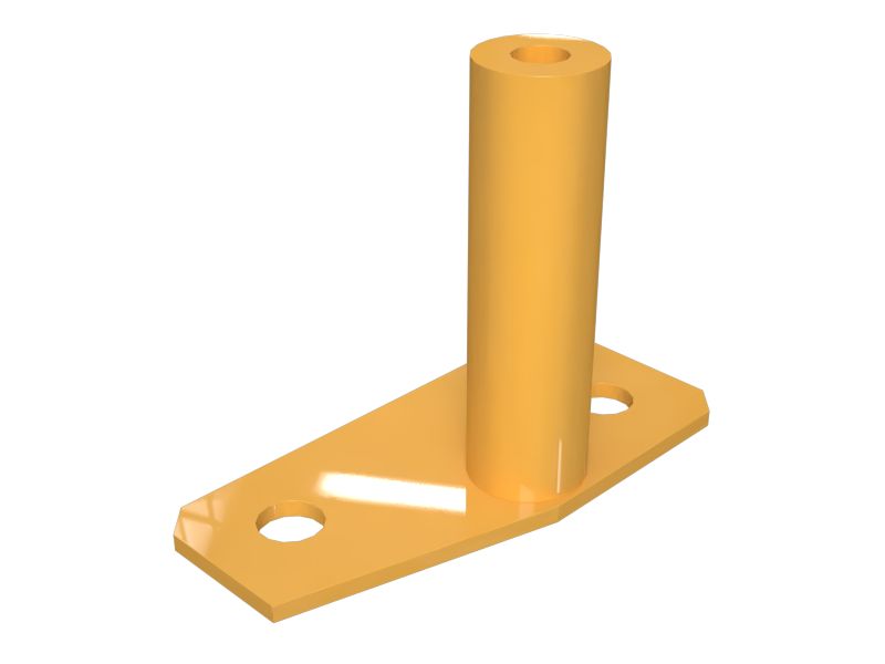 609-5651: 3mm Thick Half Slot Clip Mounting Plate