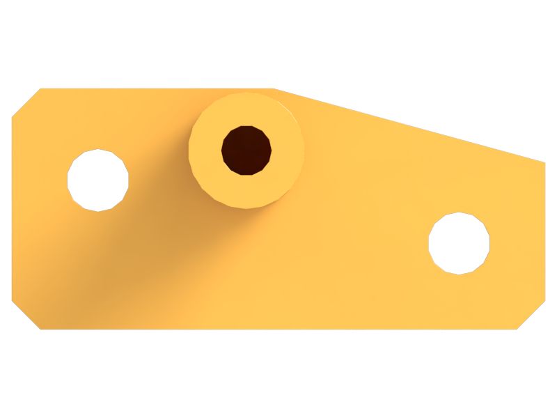 3mm Thick Half Slot Clip Mounting Plate