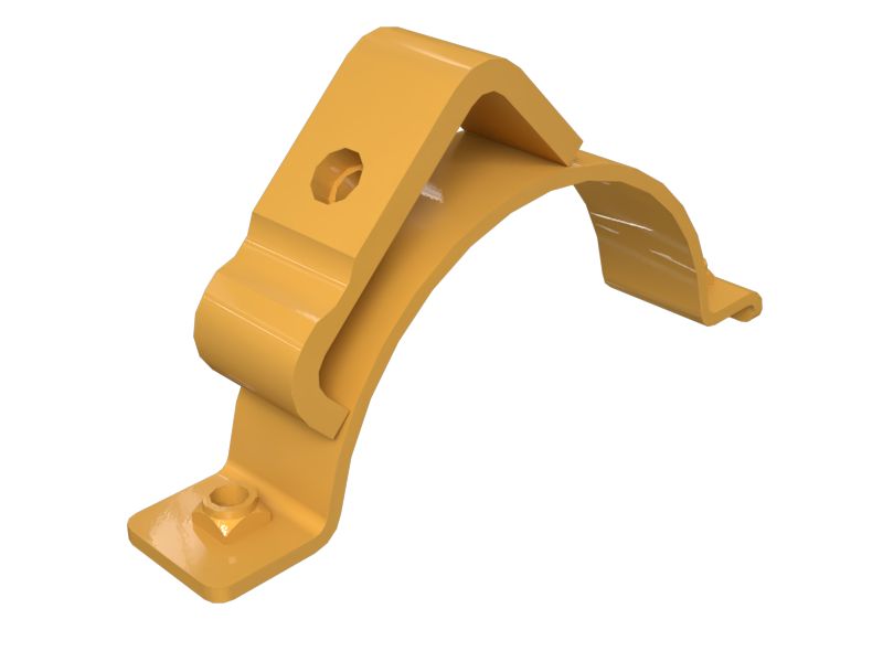 598-2493: Bucket Cylinder Piping Support Clamp