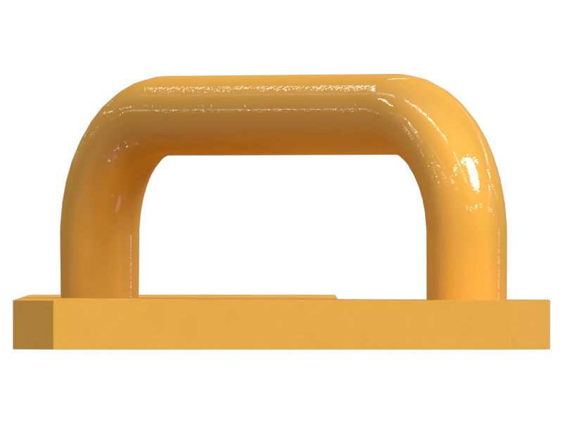 Grapple Drain Line Mounting Plate