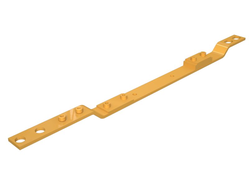 598-1437: 5mm Thick Hydraulic Line Mounting Plate