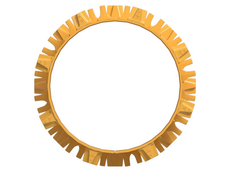 1670mm Inner Diameter Compactor Outer Wheel