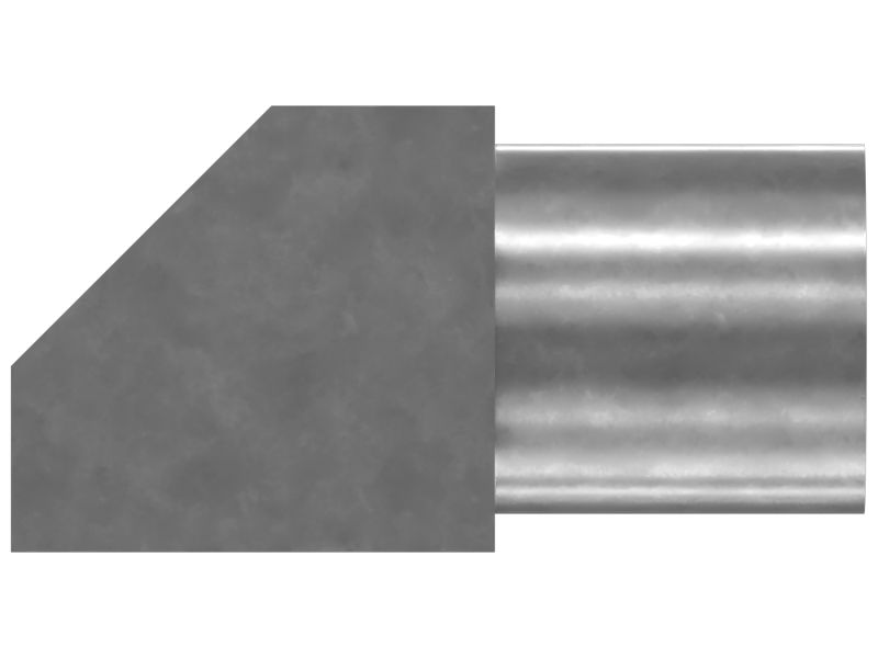 КОЛЕНЧАТЫЙ ПАТРУБОК 45-ГРАД.