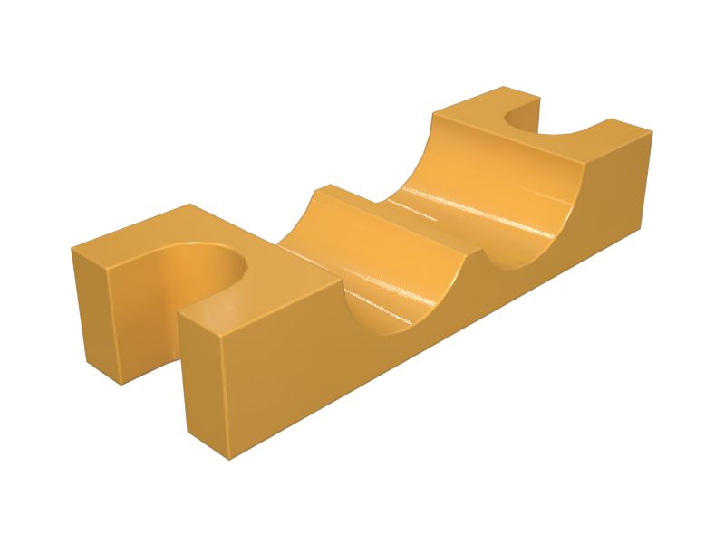574-6445: Hydraulic Hose Saddle Block