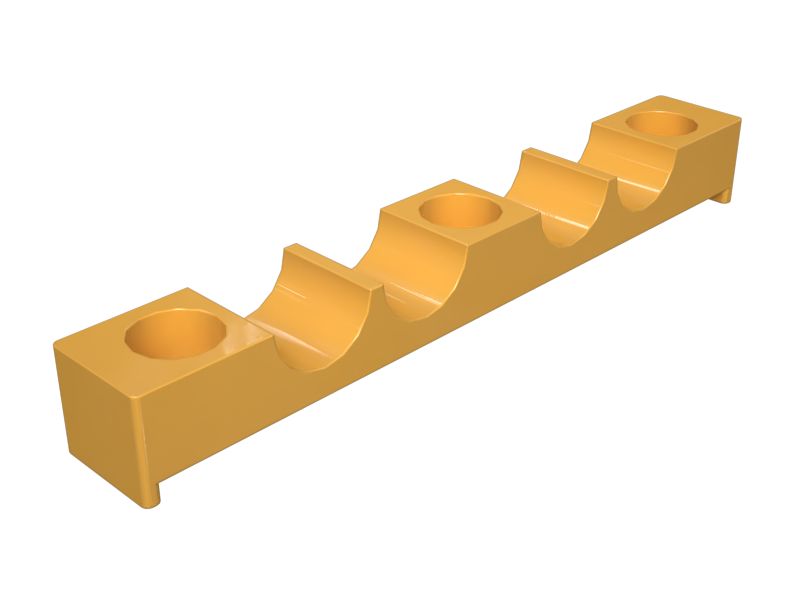 35mm Width Hydraulic Stick Lines Cleat Clamp