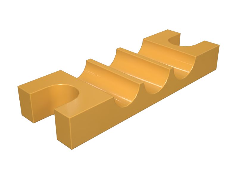 574-6458: Hydraulic Hose Saddle Block