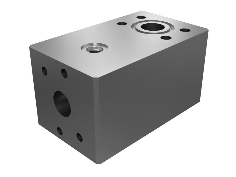 603-4469: Hydraulic Piston Pump Manifold Block