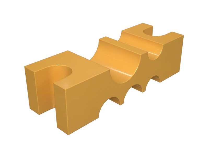 130mm Length Hydraulic Hose Line Block