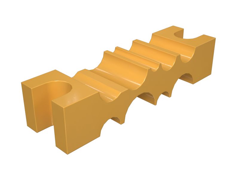 575-6052: 160mm Length Hydraulic Hose Line Block
