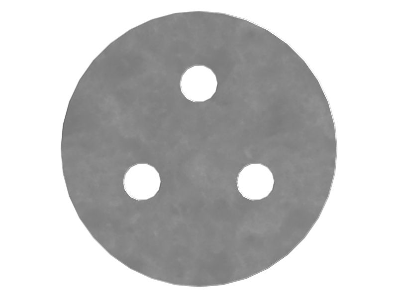 10mm Thick Boom Pin Retainer Plate