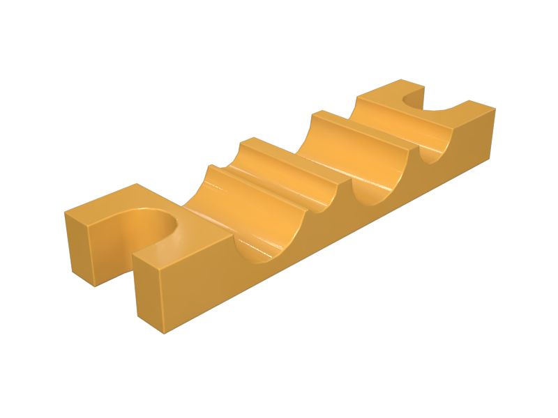 575-6054: 160mm Length Hydraulic Hose Line Block