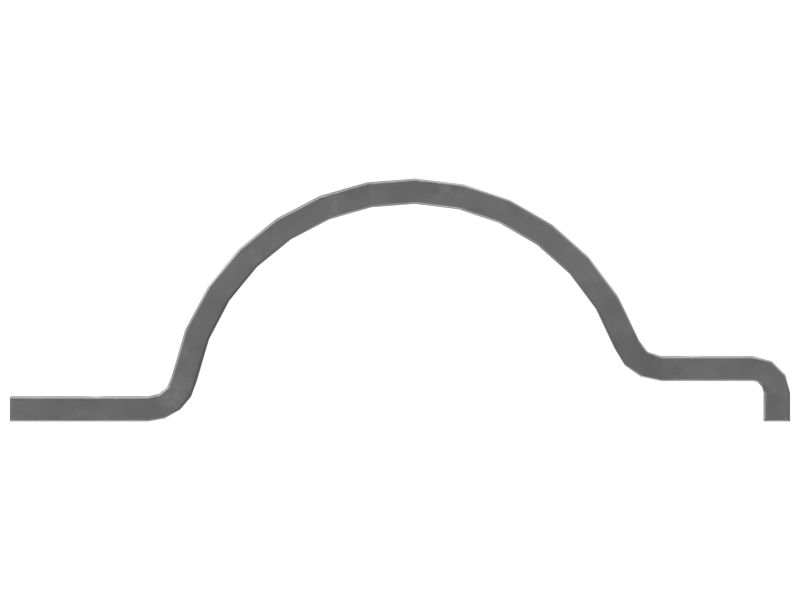 6mm Thick Cylinder Piping Support