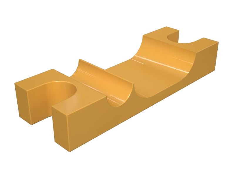 574-6455: 130mm Length Hydraulic Hose Line Block